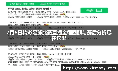 2月8日精彩足球比赛直播全程回顾与赛后分析尽在这里